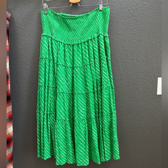 Lauren Ralph Lauren Dresses & Skirts - LAUREN Ralph Lauren - Vibrant Green Tiered A-Line/Full Skirt (crepe, gauze)